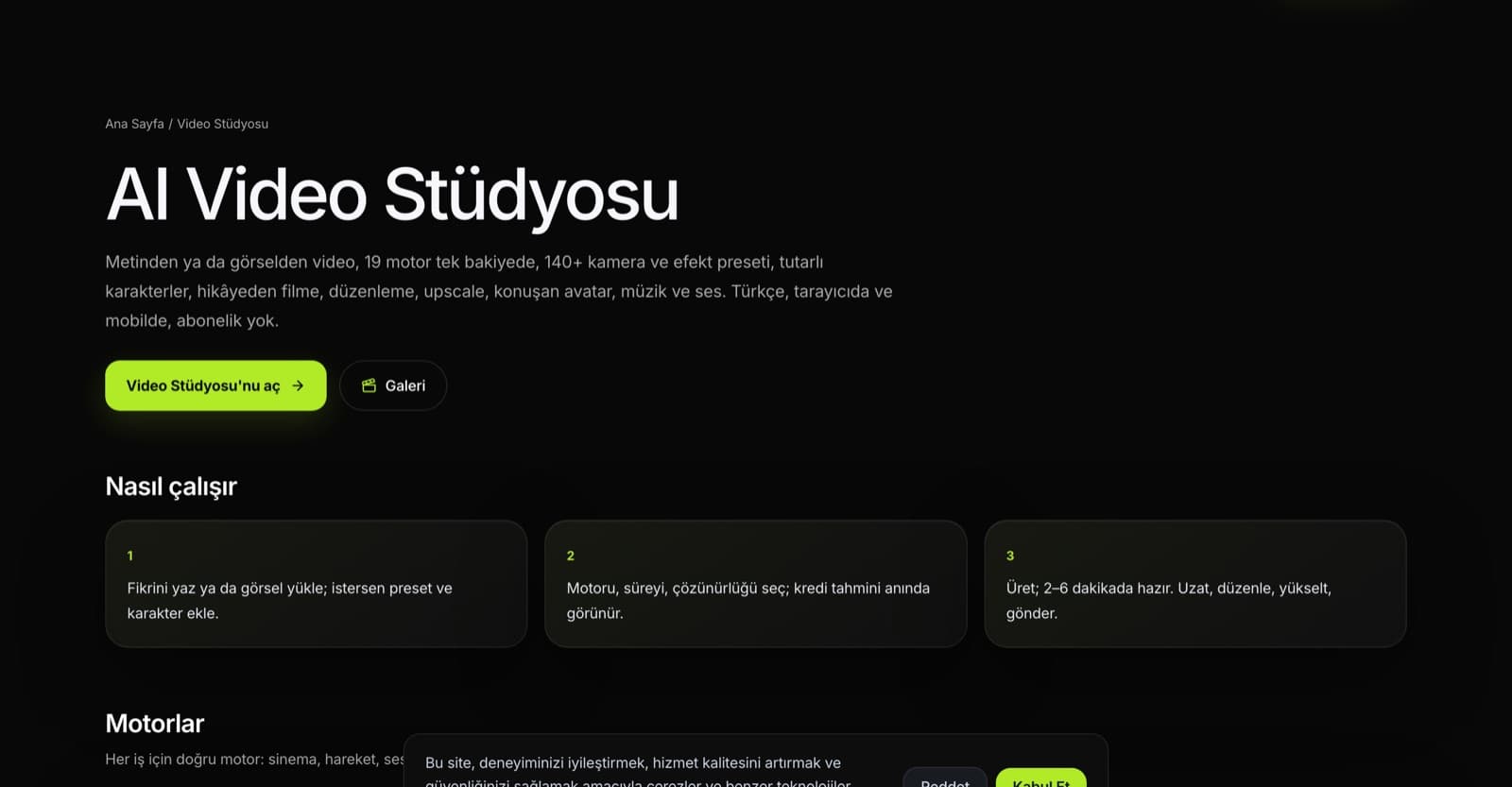 AI Video Stüdyosu